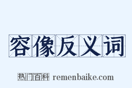 容像反义词是什么意思的图片